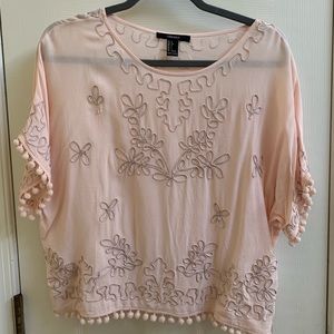 Forever 21 blush pink top
